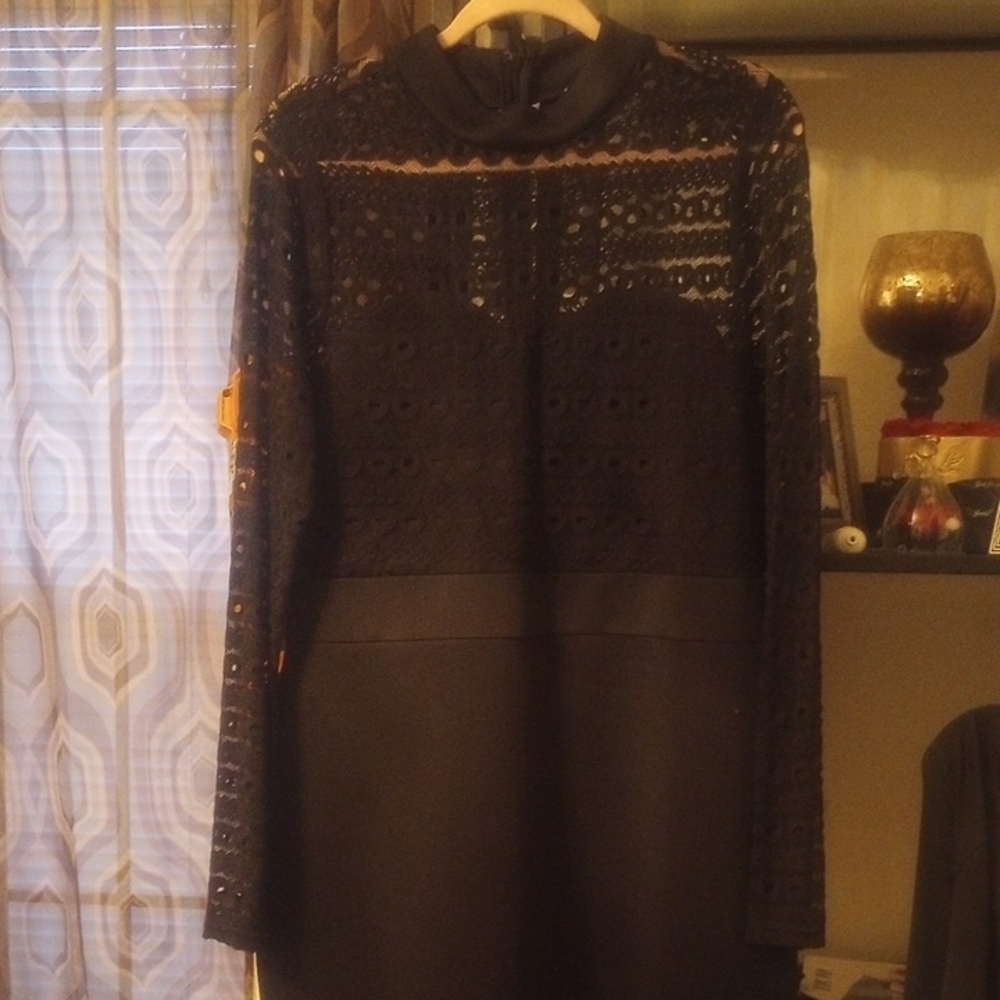 Elegant Black Lace Dress